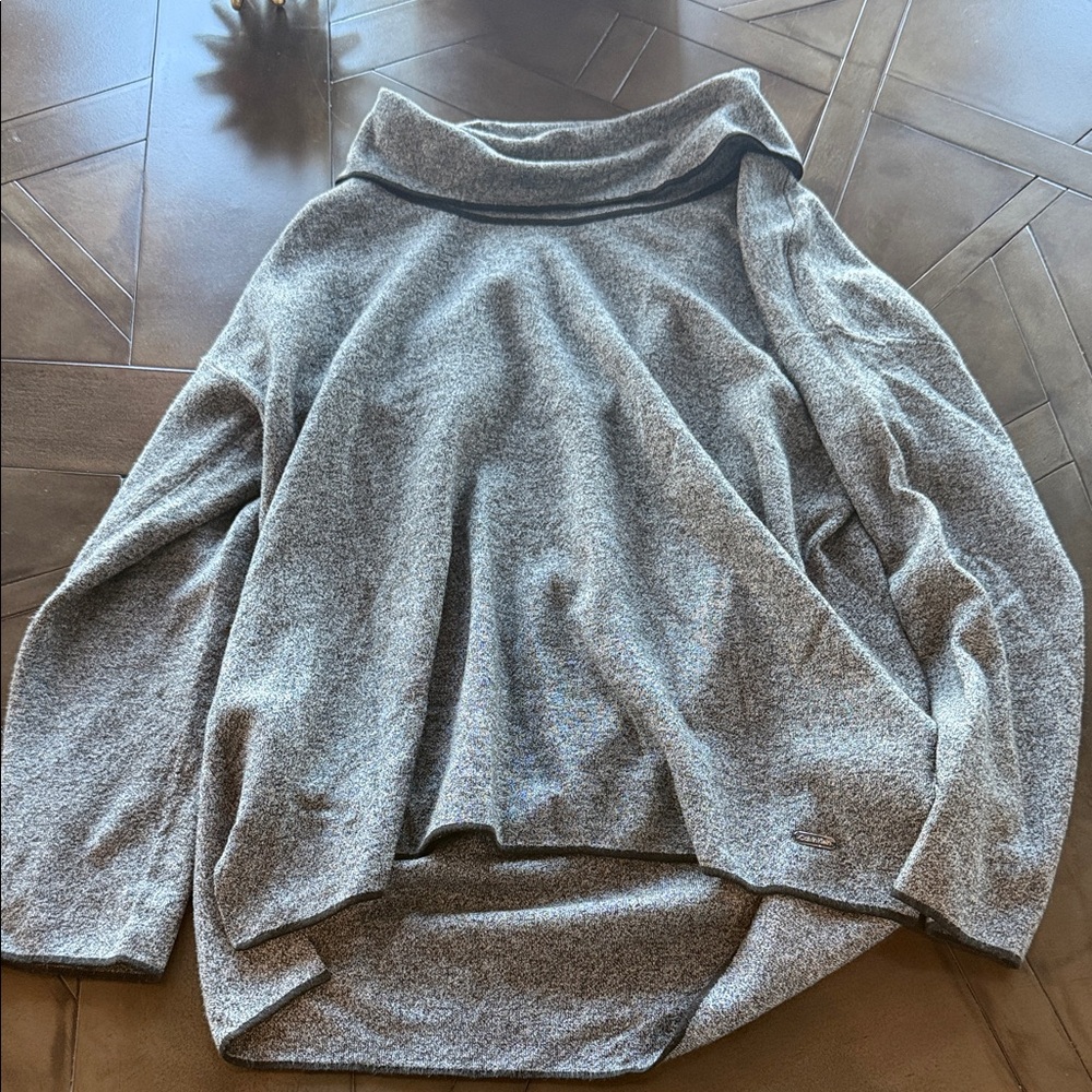 Calvin Klein Collection Gray Cowl Neck Sweater